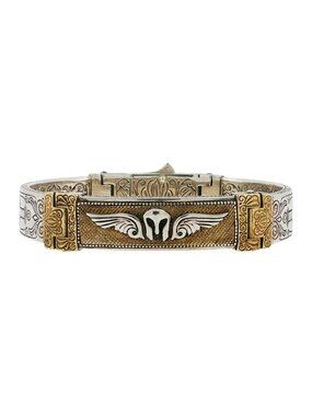 Konstantino 925 Sterling Silver & Bronze Myrmidones Bracelet Size 7.5"
